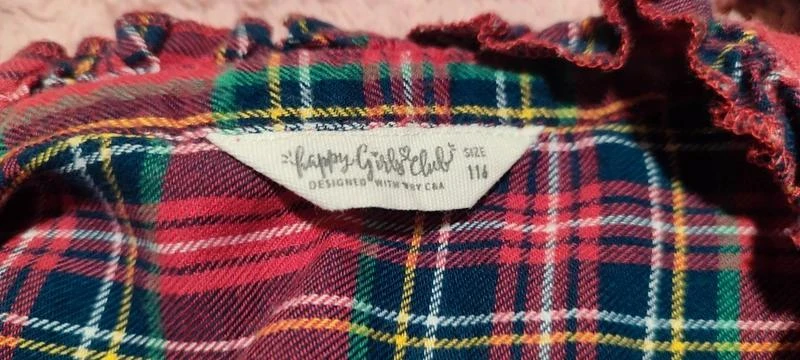 Plaid shirt for girls 116 cm – photo 3
